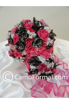 * Camo Floral "Bridal" Bouquet TO HAVE & HOLD 3 pieces 