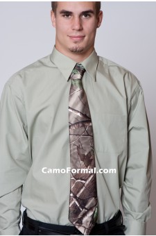 * Men's  Camo Long Tie