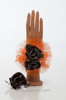 Camo Corsage and Boutonniere 
