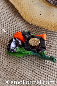 *Shotgun Shell and Camo Boutonniere for Men's Jacket