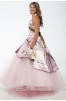 Side View: AP PINK and OLIVINO - 3659M dress over Circle Net Skirt 
