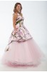 AP PINK and OLIVINO - 3659M dress over Circle Net Skirt 