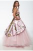 Side: AP PINK and OLIVINO - 3659M dress over Circle Net Skirt