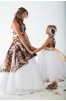 Realtree MAX-4 and Canary  - 3659M dress over Circle Net Skirt  with 5602 "Morgan" flower-girl dress 